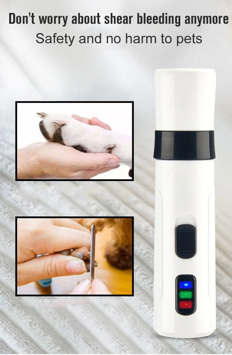 PawsPro QuietGrind Rechargeable Nail Trimmer