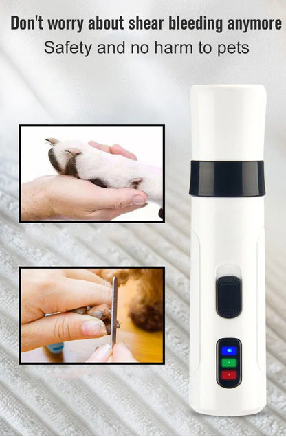 PawsPro QuietGrind Rechargeable Nail Trimmer