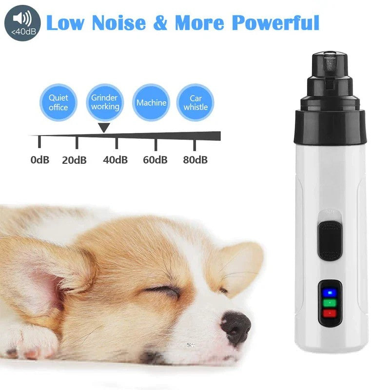 PawsPro QuietGrind Rechargeable Nail Trimmer