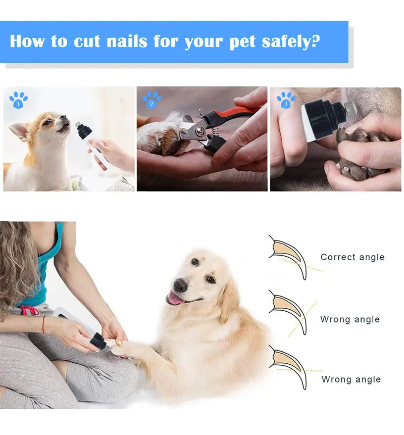 PawsPro QuietGrind Rechargeable Nail Trimmer