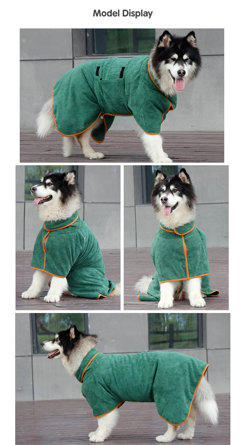 SnuggleDry Pro Dog Bathrobe
