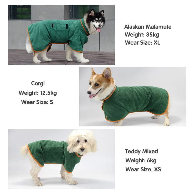 SnuggleDry Pro Dog Bathrobe